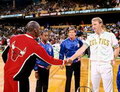 Michael Jordan and Larry Bird in 1991