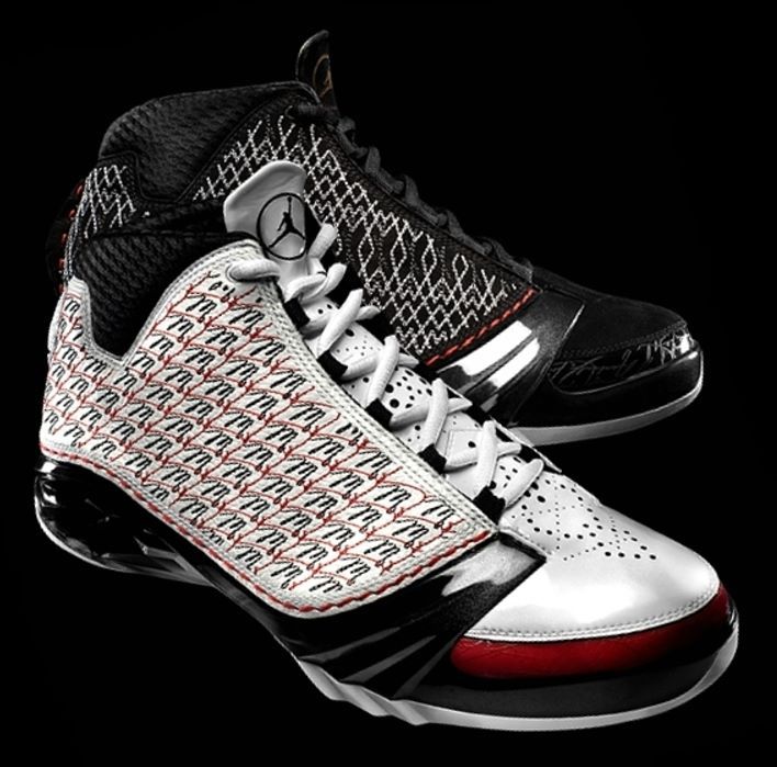 Nike Air Jordan XX3 (23), Michael Jordan signature shoes. Both versions with colors black red and white
