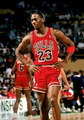 Michael Jordan playing for the Bulls in 1987