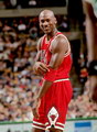 Michael Jordan playing for the Bulls in 1997